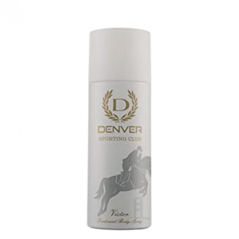 Denver Deodorant Body Spray Sporting Club Victor for Men, 50ml Bottle White 50ML