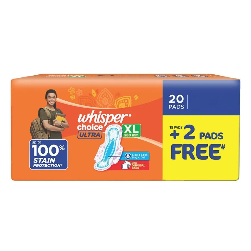 Whisper Choice XL 20 Pads+2